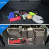 Picture of UYYE Car Trunk Hanging Organizer, Car Trunk Back Seat OrganizerCar Hanging Bag with 4 Pockets & 2 Mesh PouchesStorage for GroceriesWill Provides More Storage Trunk Space for SUV, Truck, JeepMPVs