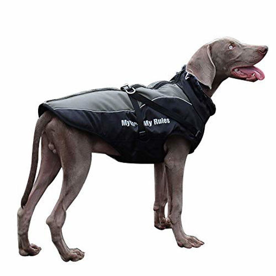 Waterproof Dog Winter Jacket Reflective Windproof Big Dog Clothes Soft Dog Coat  Jackets Adjustable For Medium Large Dogs Pitbull | Fruugo NO