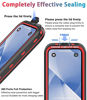 Picture of Dewfoam for iPhone 13 Case Waterproof Shockproof Dustproof Full-Body Sturdy with Camera Lens Protector and Built-in Screen Protector,Underwater Full Sealed Cover Protective for iPhone 13 (Red)