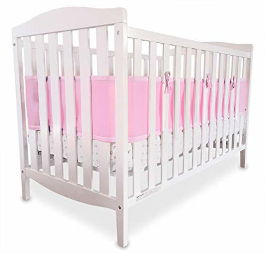 Mesh mini hot sale crib bumper