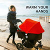 Picture of Stroller Hand Muff Winter Extra Thick Pushchair Gloves Black Hand Warmer for Parents and Caregivers in Cold Weather Anti-Freeze Windproof Snowproof Aosbos