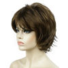 Picture of Lydell Short Layered Shaggy Wavy Full Synthetic Wigs (10 Medium Golden Brown)