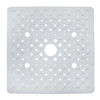 Picture of SlipX Solutions Extra Large Square Shower Mat, 27 x 27 Inches, Provides More Coverage & Non-Slip Traction (100 Suction Cups, Great Drainage, Solid White)