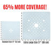 Picture of SlipX Solutions Extra Large Square Shower Mat, 27 x 27 Inches, Provides More Coverage & Non-Slip Traction (100 Suction Cups, Great Drainage, Solid White)