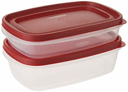 Picture of Rubbermaid Easy Find Lids Value Pack, (1) 5.5 Cup, (1) 8.5 Cup, Turquoise,