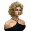 Picture of Wiginway Short Curly Wavy Blonde Wigs for Women Heat Resistant Synthetic Hair Natural Looking Fashion Wigs