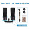 Picture of hygger Sponge Filter, Aquarium Filter Double Sponge Replaceable Media with 4 Biochemical Sponges and 1 Bag of Filtered Ceramic Balls Ultra Quiet Filter Fish Tank (S/M) (M for 15 to 55 Gallon Tank)