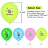 Picture of JOYET Cocomel Birthday Party Balloons, Cocomel Aluminum Foil Balloons, Includes 4pcs 12" Latex Balloons,Star Foil Balloons and 1pcs Number 1 Pink Foil Balloons for JJ Melon Theme Party Kids 1st Girl Birthday Party Decorations