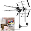 Picture of Outdoor TV Antenna 2021 Upgraded 150 Mile Range V/UHF-128F 15dBi Amplifier Gain Multi-Directional Reception Antenna 32.8ft Thicker Coax Cable