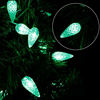 Picture of Twinkle Star C6 St Patricks Day String Lights, 100 LED 33ft Fairy Lights with 29V Safe Adaptor, Indoor Outdoor Waterproof 8 Lighting Mode for Christmas Patio Xmas Tree Party Decor, Green