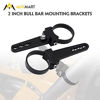 Picture of AUXMART 2 Inch Bullbar Nudge Bar Mounting Brackets Tube Clamp for LED Light Bar