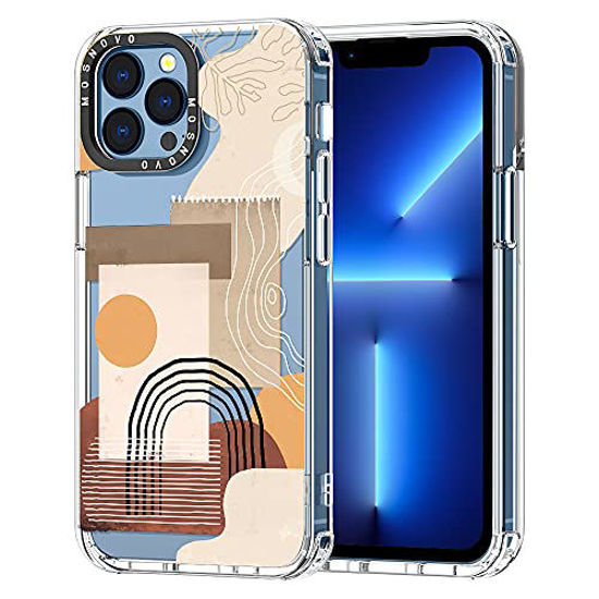 Picture of MOSNOVO Compatible with iPhone 13 Pro Max Case, Minimalist Abstract Art for Girl Women Men [ Buffertech Impact ] Transparent TPU Bumper Clear Phone Case Cover Designed for iPhone 13 Pro Max 6.7 Inch