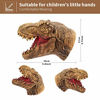 Picture of Yolococa Dinosaur Hand Puppets Realistic Latex Soft Animal Head Toys Set, Tyrannosaurus, Triceratops, Dilophosaurus, Hand Puppet Toys Gift for Kids, Party Show Imaginative Play, 3 Pack