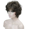 Picture of Lydell Women's Short Wavy Curly Wig Synthetic Hair Full Wig 6 inches (Medium Golden Brown)