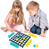 Picture of Bounce Off Party Game with 16 Bounce Off Ball,9 Challenge Cards 4 Ball Holders 1 Game Grid,for Family, Teens, Adults and Kids,Fast Fun Family and Party Desktop Bouncing Ball