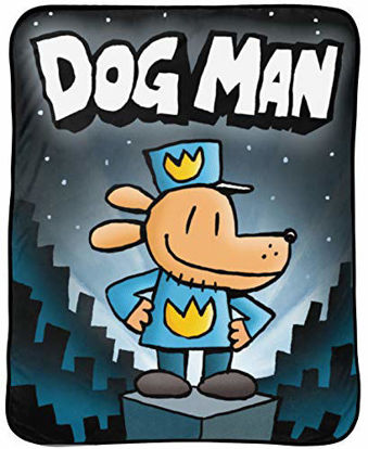 Picture of Jay Franco Dog Man Save The City Throw Blanket - Measures 46 x 60 Inches, Kids Beddding - Fade Resistant Super Soft Fleece - (Official Dog Man Product)