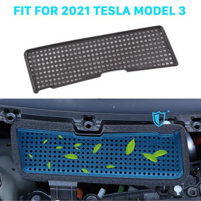 Picture of Carwiner Compatible with 2021 Model 3 Air Intake Grille Protection Cover ABS Plastic Air Flow Vent Intake Air Conditioning Grille Inlet Accessories