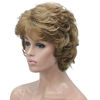 Picture of Lydell Women's Short Curly Wavy Wig Synthetic Hair Full Wig 6 inches (19 Light Strawberry Blonde)