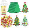 Picture of ELCOHO 30 Kits Creative DIY Foam Christmas Tree for Making Funny Tree Assortment Christmas Foam Stickers for Holidays Party Activities