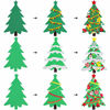 Picture of ELCOHO 30 Kits Creative DIY Foam Christmas Tree for Making Funny Tree Assortment Christmas Foam Stickers for Holidays Party Activities