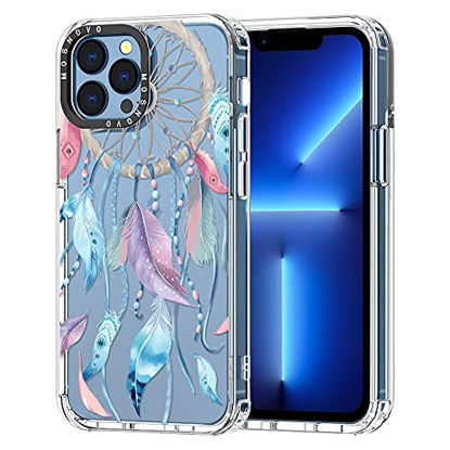 Picture of MOSNOVO Compatible with iPhone 13 Pro Max Case, Dreamcatcher Print for Girl Women Men [ Buffertech Shockproof ] Transparent TPU Bumper Clear Phone Case Cover Designed for iPhone 13 Pro Max 6.7 Inch