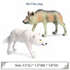 Picture of 8 PCS Wild Animal Wolf Toys, Realistic Forest Animal Wolf Figures Toy Set, Educational Preschool Wolf Playset Model Figurines for Collection, Gift, Cake Topper