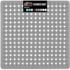 Picture of Gorilla Grip Patented Shower Stall Mat, 21x21, Machine Washable, Square Bathroom Bath Tub Mats for Stand up Showers and Small Bathtubs, Drain Holes Keep Floor Clean, Suction Cups, Gray Opaque