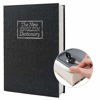 Picture of Real Paper Transfer Book Safe for Jewelry, Money and Cash, Hollow with Hidden Compartment,Key Lock ( Black Dictionary-Key