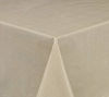 Picture of Cafe Hotel Linen Look Solid Color Heavy 4 Gauge Vinyl Flannel Backed Tablecloth, Indoor/Outdoor Wipe Clean Tablecloths, (Sand, 70" Round)