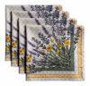 Picture of Maison d' Hermine Fanny Lavender 100% Cotton Soft and Comfortable Set of 4 Napkins Perfect for Family Dinners | Weddings | Cocktail | Kitchen | Spring/Summer (20 Inch by 20 Inch)