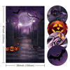 Picture of OurWarm 5x7FT Halloween Photo Cloth Backdrop Photography Background for Halloween Party Decorations Studio Photo Props