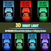 Picture of TriPro Gamer Do Not Disturb 3D Illusion LED Table Lamp Gaming Bedroom Decorations Night Light with 16 Colors Touch & Remote Control Room Decor Gifts for TV Game Men, Women, Teens, Boys, Kids, Girls