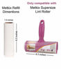 Picture of Metkix Refill for Metkix Supersize 6.3 inches Lint Roller 5 Packs Total 300 Sheets