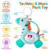 Picture of Musical Teething Baby Toy with Teethers, Soothing Music, Soft Light & Color Rattle, Washable Plush Infant Toy with Hook for Stroller, Crib, Carseat, Sensory Toy, Special Item for Baby Mother (Giraffe)