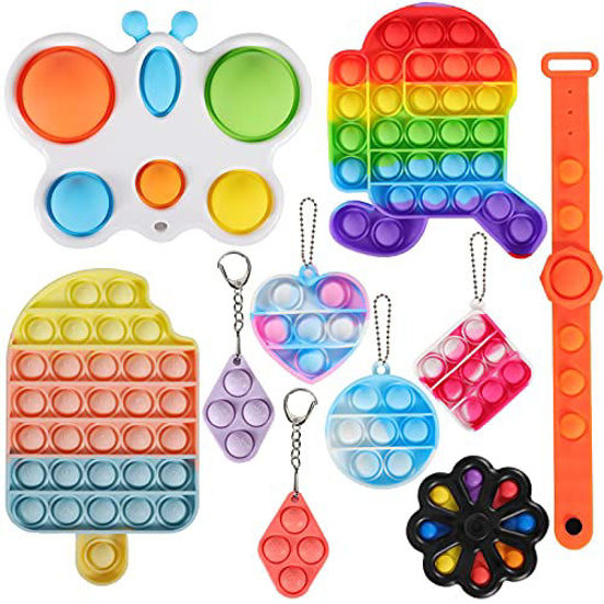 Top Popits Children Fidget Toys Fidget Toys Set 30 Pack Sensory Toys Set  Toys For Reducing The Stress And Anxiet Simple Dimple