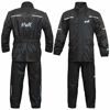 Picture of HWK Motorcycle Rain Suit For Men & Women Gear Jackets & Pants Reflective Waterproof Rainsuit (Black, Large)