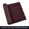 Picture of Walensee Bathroom Rug Non Slip Bath Mat (32x20 Inch Burgundy) Water Absorbent Super Soft Shaggy Chenille Machine Washable Dry Extra Thick Perfect Absorbant Best Large Plush Carpet for Shower Floor