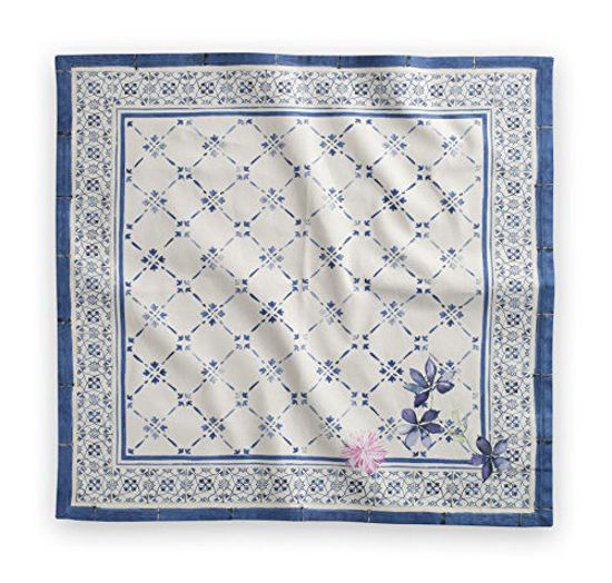 Picture of Maison d' Hermine Faïence 100% Cotton Soft and Comfortable Set of 4 Napkins Perfect for Family Dinners | Weddings | Cocktail | Kitchen | Spring/Summer (20 Inch by 20 Inch).