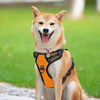 Picture of PoyPet No Pull Dog Harness, Reflective Vest Harness with 2 Leash Attachments and Easy Control Handle(Orange,L)