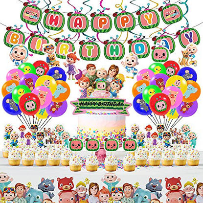 Outer Banks Birthday Decorations, 52 Pcs Outer Banks Party Supplies  Including Banners, Cake Topper, Cupcake Toppers, Balloons, Hanging Swirls