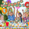 Picture of Birthday Party Supplies, 61 Pcs of Set Cocomelon Birthday Party Favors Included Happy Birthday Banner, Big Cake topper, Cupcake toppers, Hanging Swirls, Latex Balloons, Tablecover Party Decoration