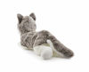 Picture of Lifelike Siberian Wolf Stuffed Animal - Plush Toy - 14 Inches Length (Lying)