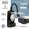 Picture of Black + Decker Outdoor Timer, 2 Pack, with 2 Grounded Outlets - Waterproof Outlet Timer with 30-Minute Intervals for Lights, Holiday Decorations - Analog Light Timers with Outlet On/Timer On Switch