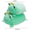 Picture of DITUCU Stuffed Animal Frog Plush Toy Squishy Frog Plush Pillow,Soft Stretchy Plush Toy Adorable Stuffed Crown Frog Decoration Cuddly Gift for Kids Green 14 inch