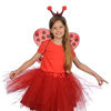 Picture of FUNCREDIBLE Ladybug Costume Accessories | Ladybug Wings and Ladybug Headband | Red Ladybugs Costume Set | Halloween Cosplay Party Favors for Women, Men and Kids