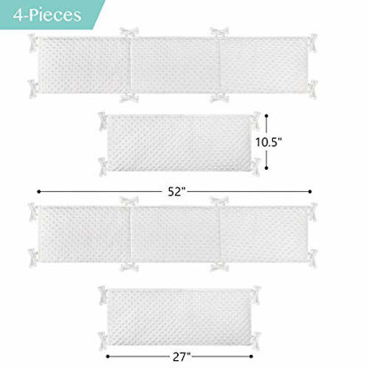 Habibee baby breathable cotton crib bumper pads for standard cribs machine washable best sale padded crib