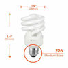 Picture of Compact Fluorescent Light Bulb T2 Spiral CFL, 4100k Cool White, 13W (60 Watt Equivalent), 900 Lumens, E26 Medium Base, 120V, UL Listed (Pack of 6)