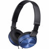 Picture of Sony MDR-ZX310AP ZX Series Wired On Ear Headphones with mic, Blue