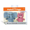 Picture of YOTTOY Mo Willems Collection | Elephant & Piggie Pair of Finger Puppets