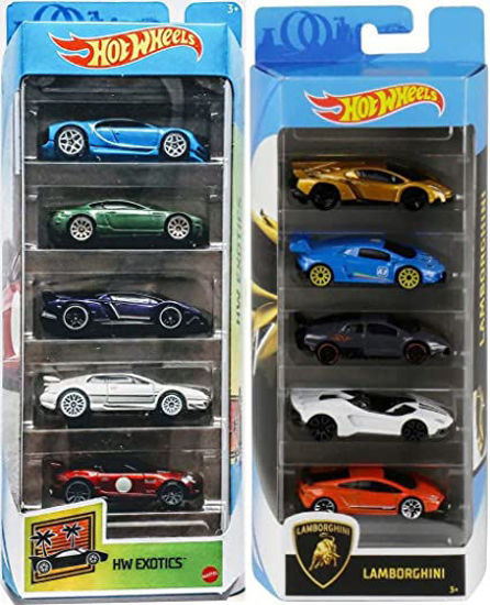 Picture of Race Lamborghini Superleggera Trofeo 5-Pack Cars Exotic Bundled with Murciélago + Huracán + Aventador J + Veneno Bugatti Aston Martin Lotus 2 Items